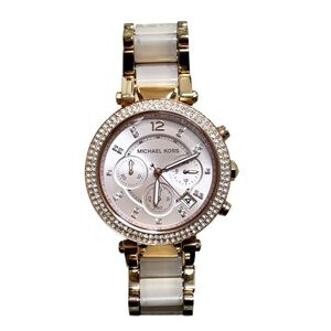 Michael Kors Parker Rose Gold Chronograph Watch (MK-5986)